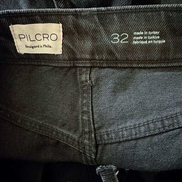 ANTHROPOLOGIE Pilcro Lace Up High Waist Black Shorts Size 32 NEW - Picture 6 of 10